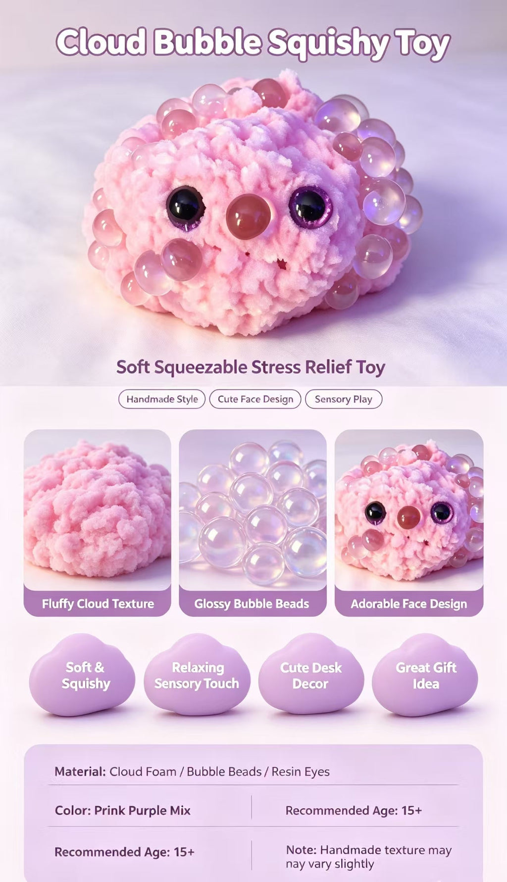 New cute stress-relieving sensory relaxation toys