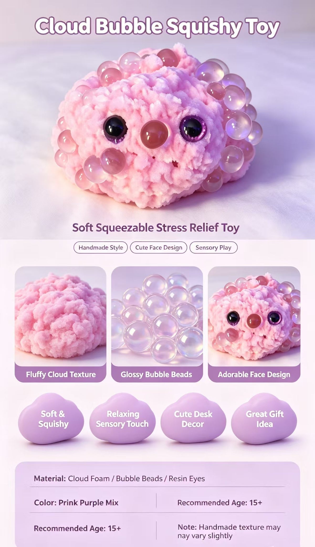 New cute stress-relieving sensory relaxation toys