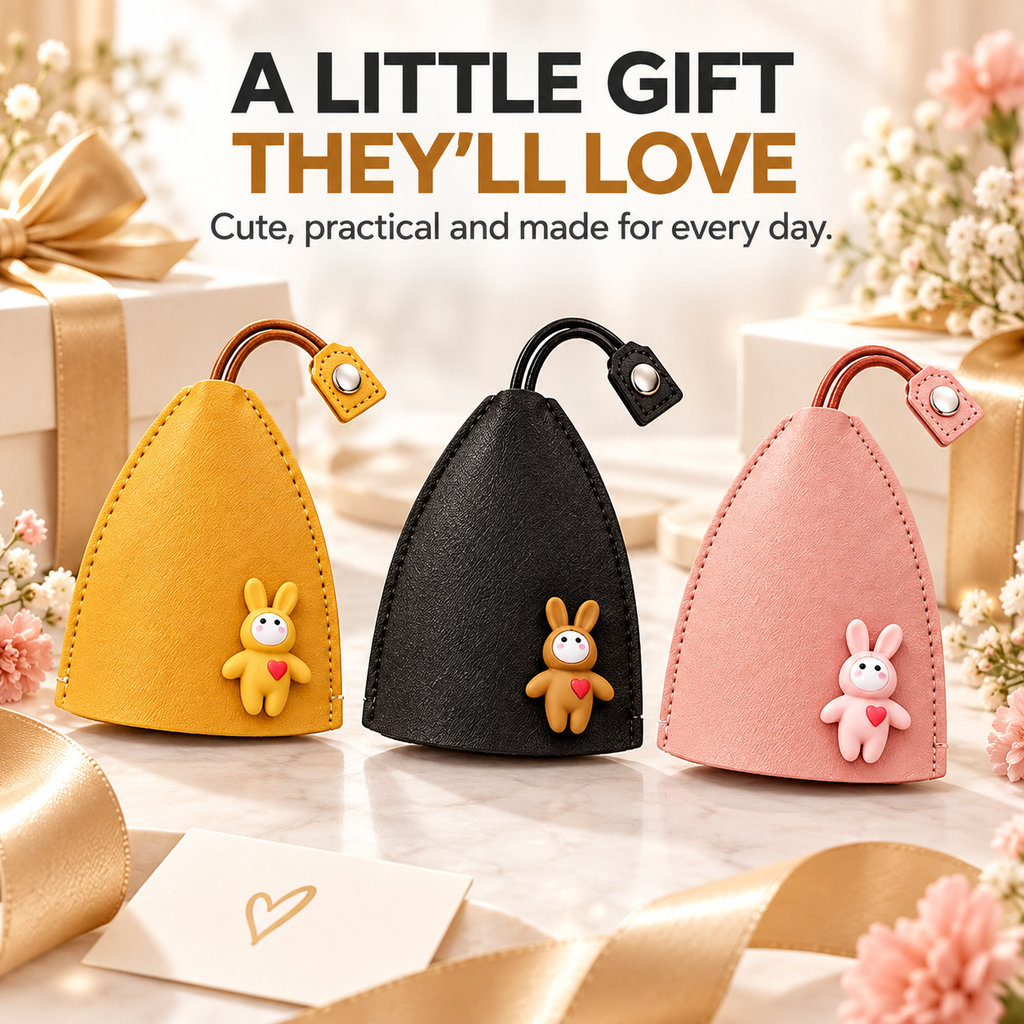 🔥 Buy 1 Get 1 Free – 2-Pack Cute Cartoon Pull-Out Key Case 🔑✨