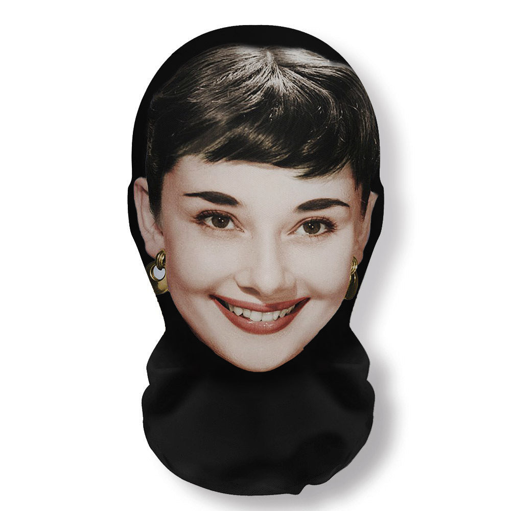 🎭 3D Mask Realistic Mask Role Playing Prop Fun Black Mesh Headset Halloween Funny (3PCS) 🎃👻