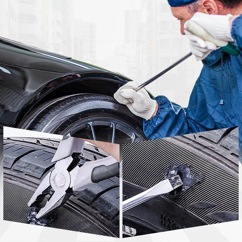 60ml Weather-Resistant, Waterproof, Flexible Tire Repair Adhesive – Includes Free Repair Tool