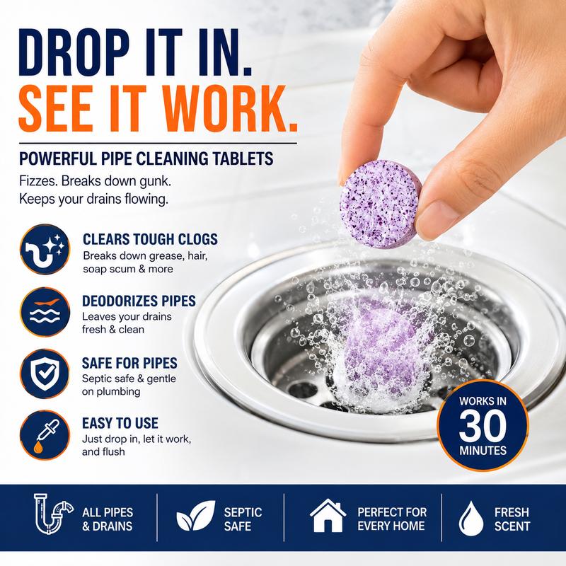 🔥Powerful Pipe Declogging & Cleaning Tablets🔥