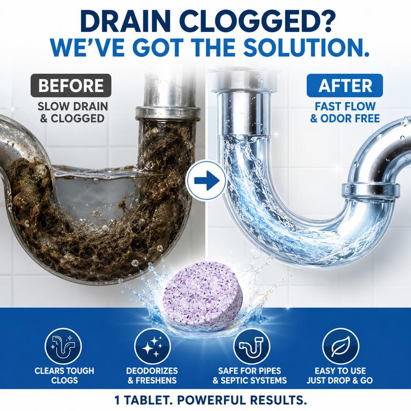 🔥🔥Powerful Pipe Declogging & Cleaning Tablets