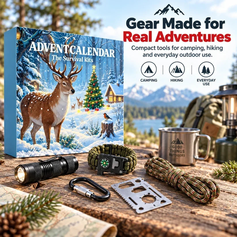🎁🏕️ 24-Day Outdoor Gear Advent Calendar for Men 🧭✨