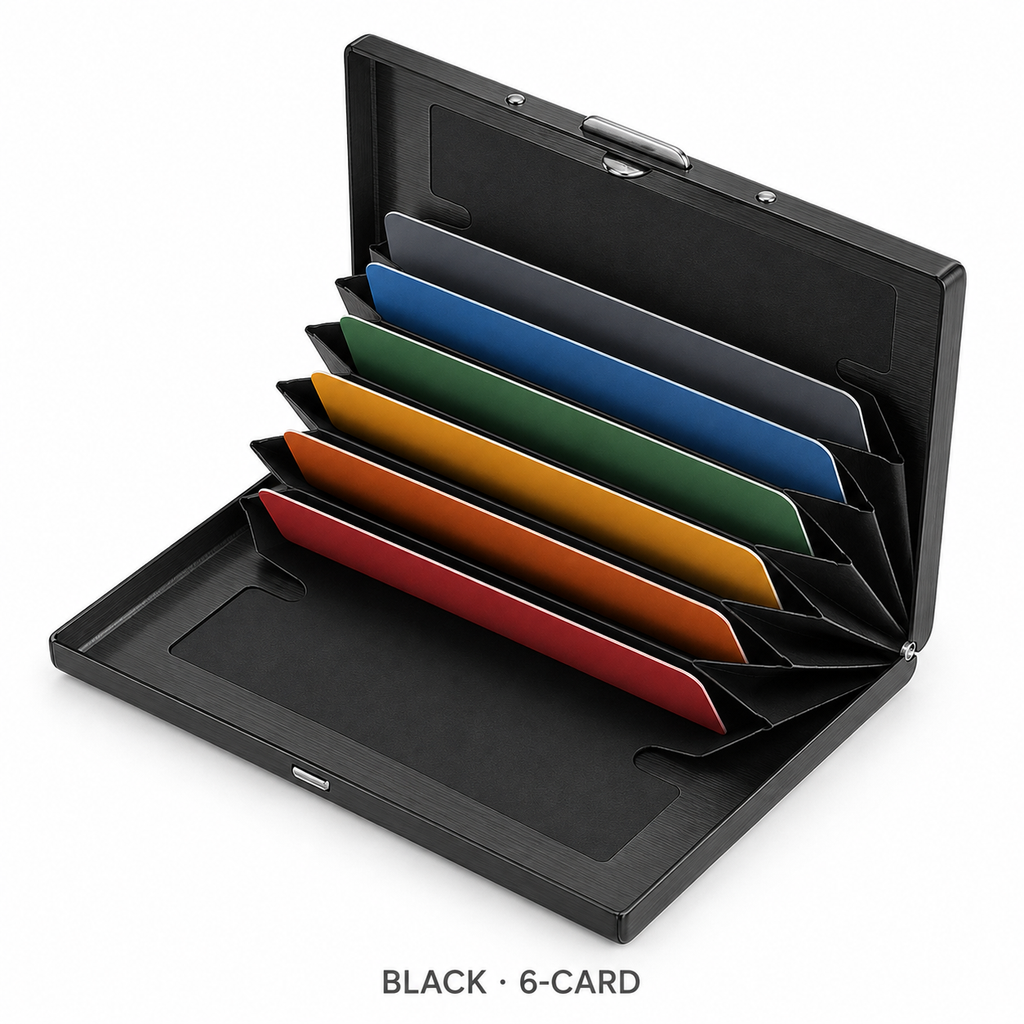 RFID-Blocking Stainless Steel Card Wallet – Organized, Secure & Pocket-Ready 🔒🔥