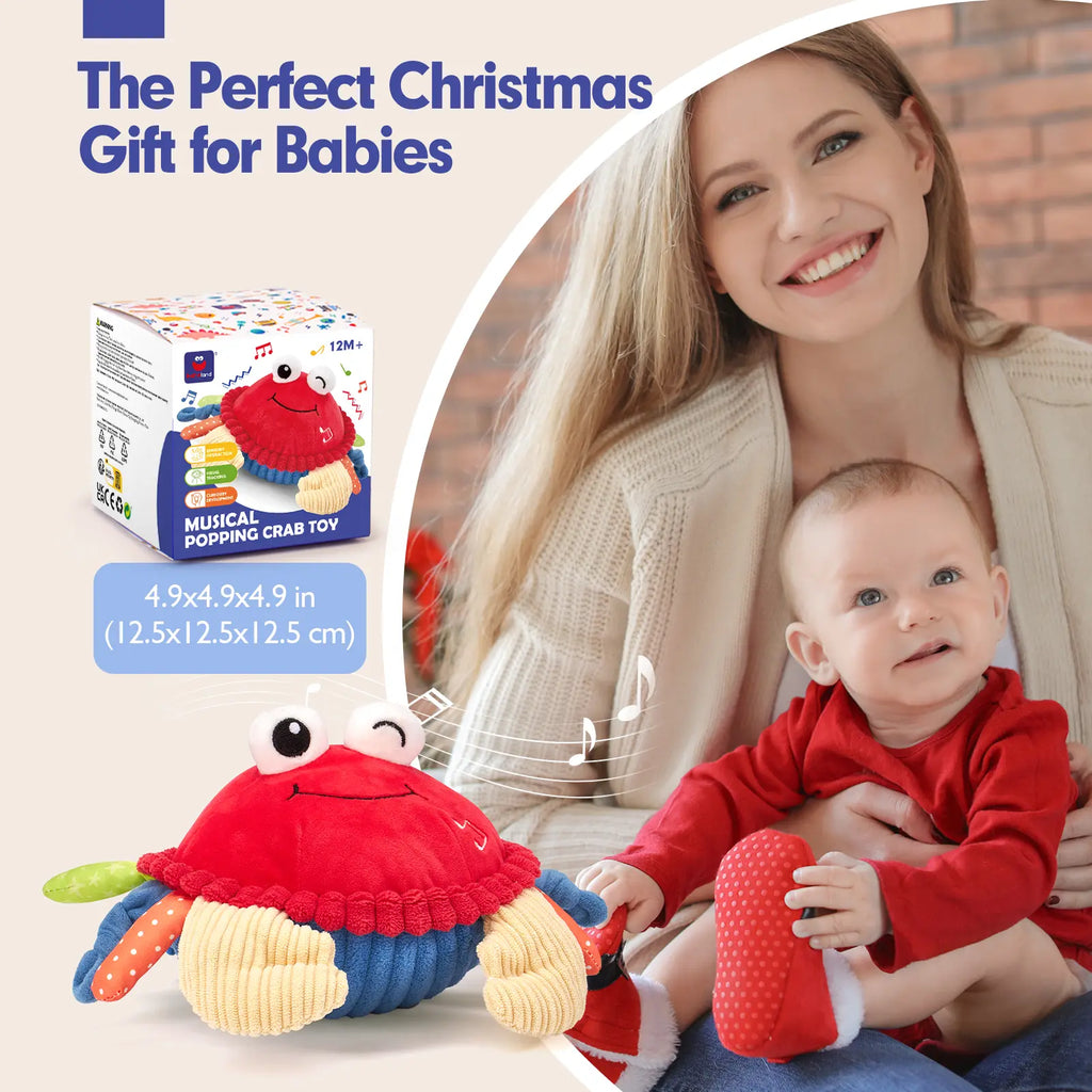 🦀🎶 Crawl, Dance & Play – The Interactive Musical Crab That Keeps Little Ones Smiling 👶💃✨