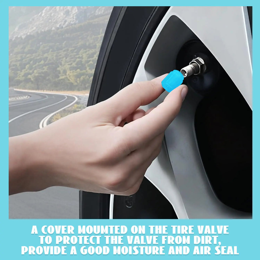 8 PCS Tire Valve Caps, Corrosion Resistant Leak-Proof Tire Pressure Caps, Universal for Car, Truck, SUV, Motorcycles, Bike