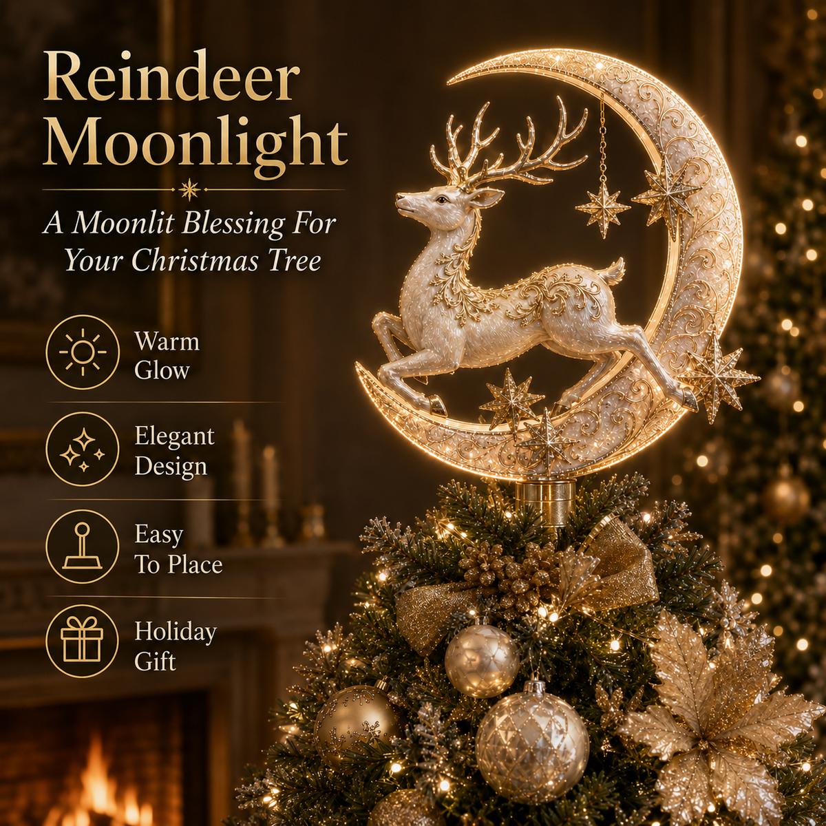 🎄✨ Meaningful Christmas Tree Topper Collection – Lighted Holiday Keepsakes 🌟🎁