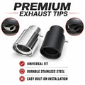 Universal Stainless Steel Car Exhaust Muffler Tip Trim Decor