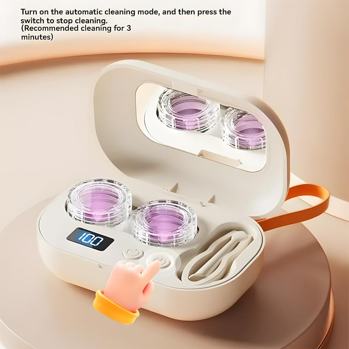🔥2026 HOT SALE ✨ Ultrasonic Rechargeable Contact Lens Cleaner