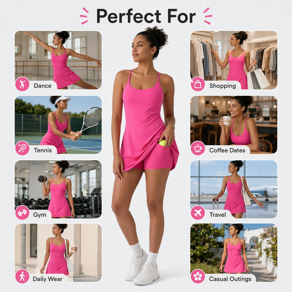 Soft Backless Active Dress