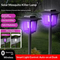 🔥Solar Powered Waterproof Bug Zappers with Non-Toxic Purple LED Light IP33😊