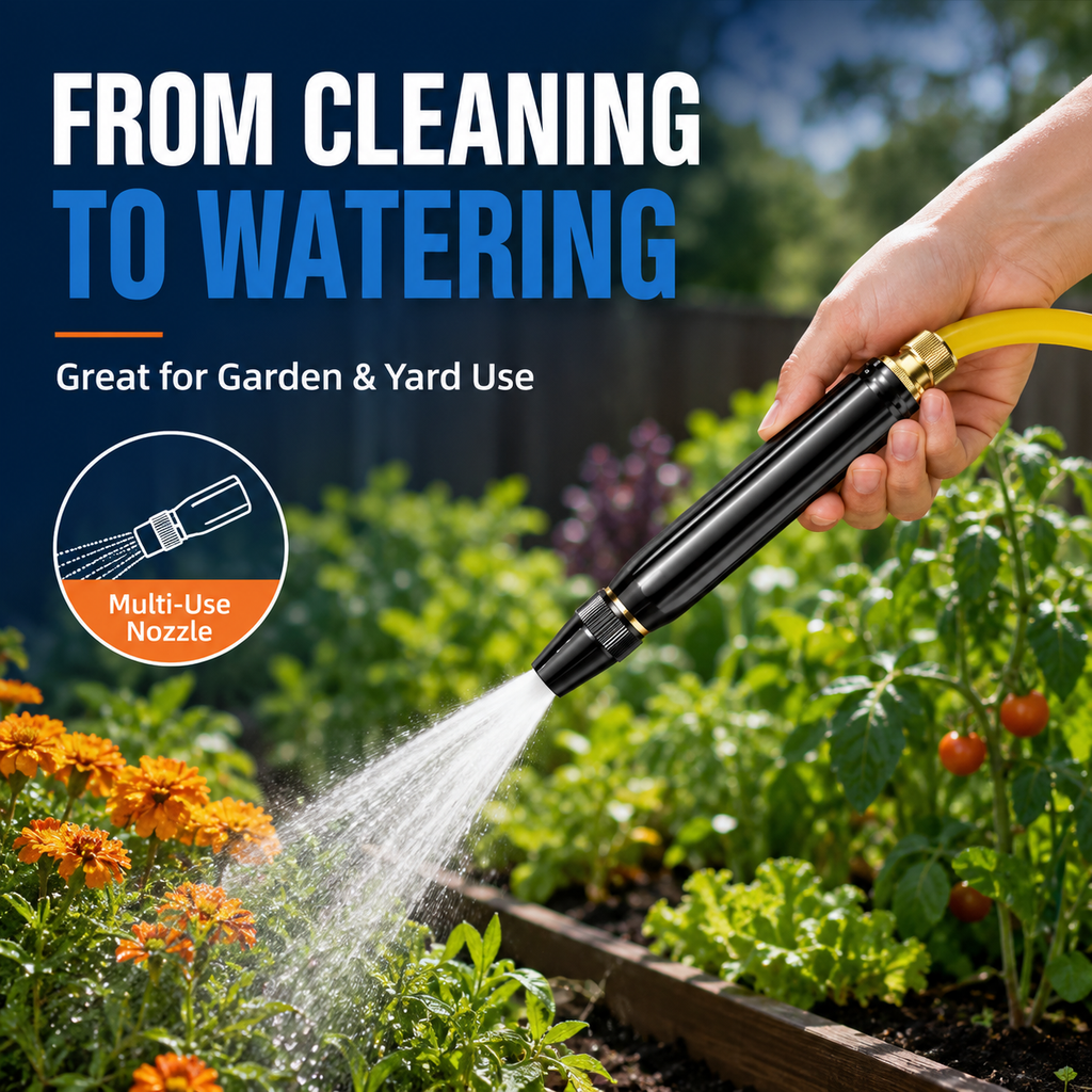 🤩BUY 3 FREE 2🚗Adjustable Twist Jet Hose Nozzle | Compact Outdoor Cleaning Sprayer