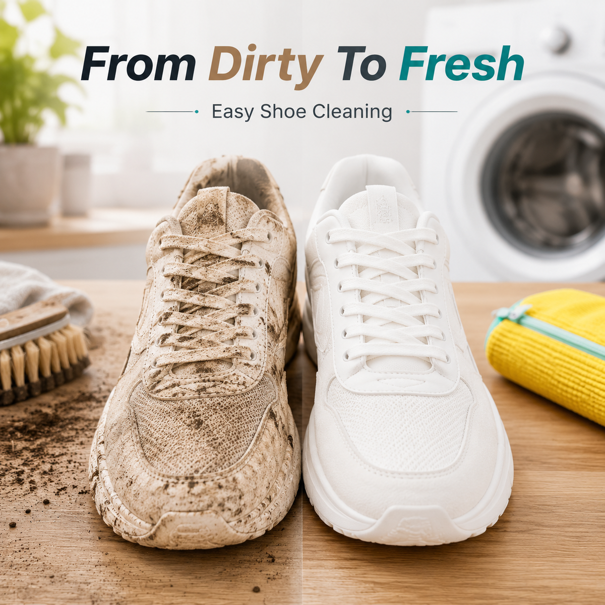 👟👟  No-Scrub Shoe Washing Bag – Clean & Protect Your Sneakers In The Washing Machine