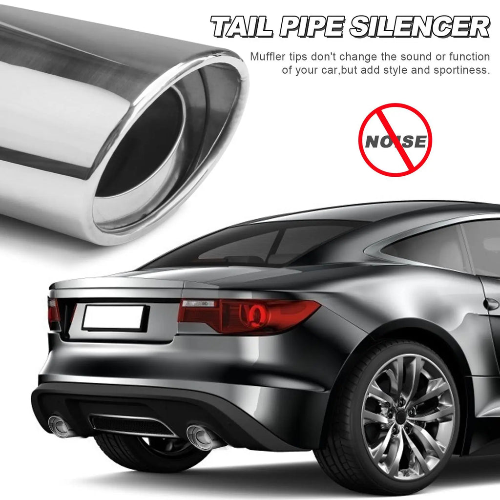Universal Stainless Steel Car Exhaust Muffler Tip Trim Decor