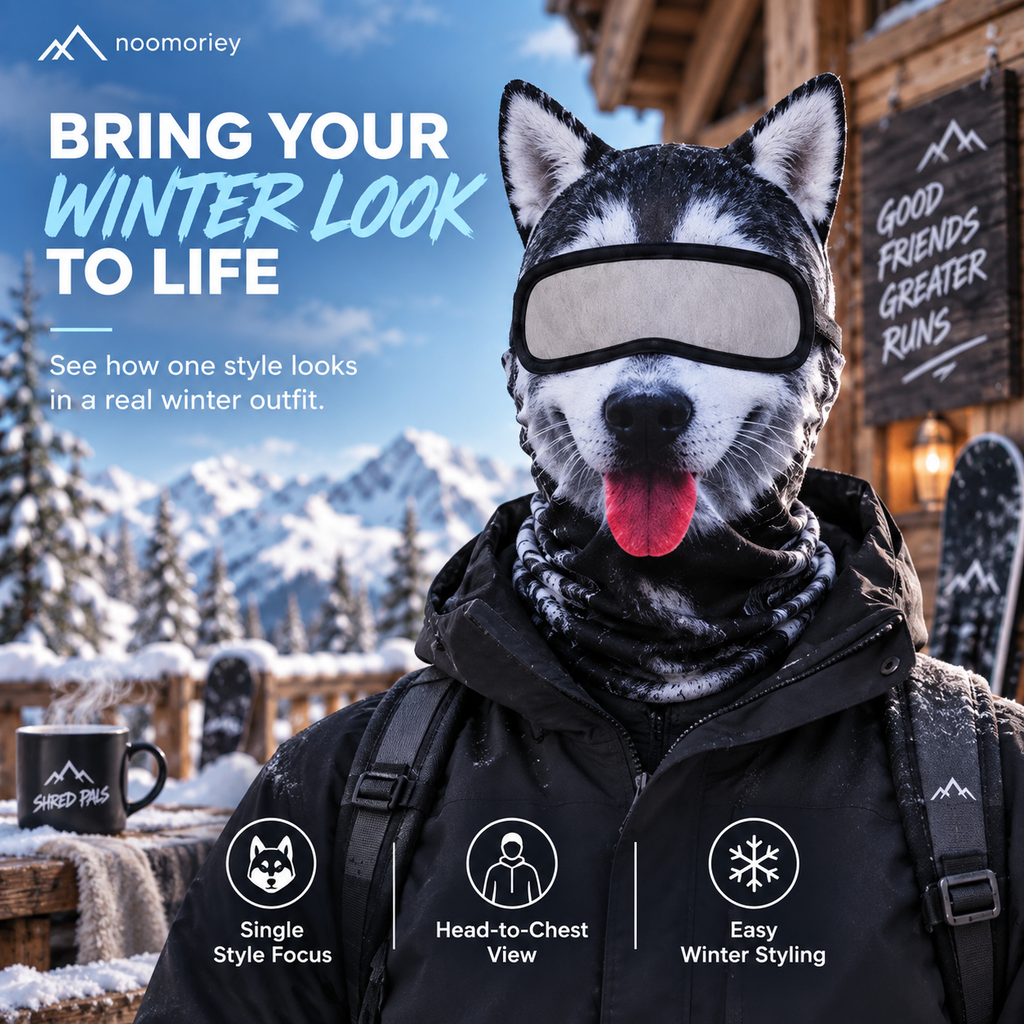 🐾❄️ Snow Crew – Animal-Style Winter Balaclava❄️❄️