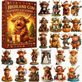 🎄 24 Days of Highland Cow Christmas Advent Calendar 2026 | 24 Unique 3D Cow Figures