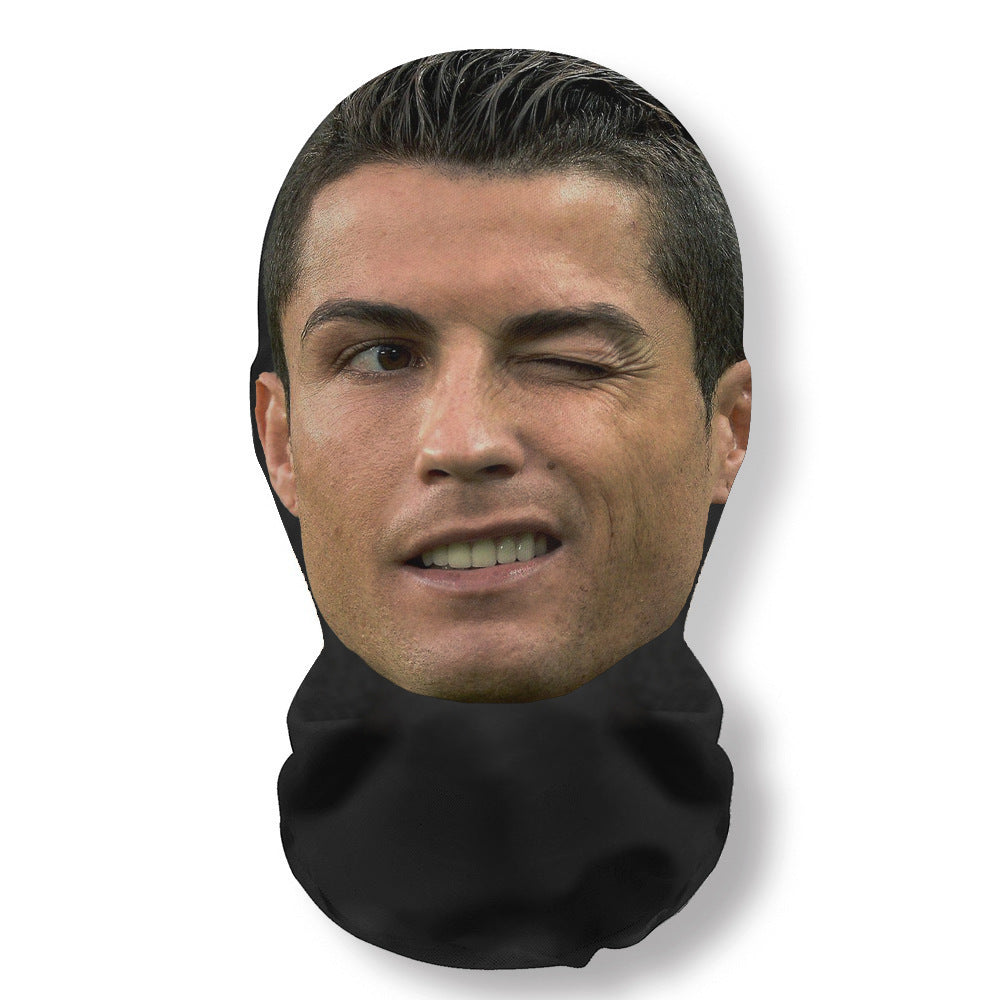 🎭 3D Mask Realistic Mask Role Playing Prop Fun Black Mesh Headset Halloween Funny (3PCS) 🎃👻