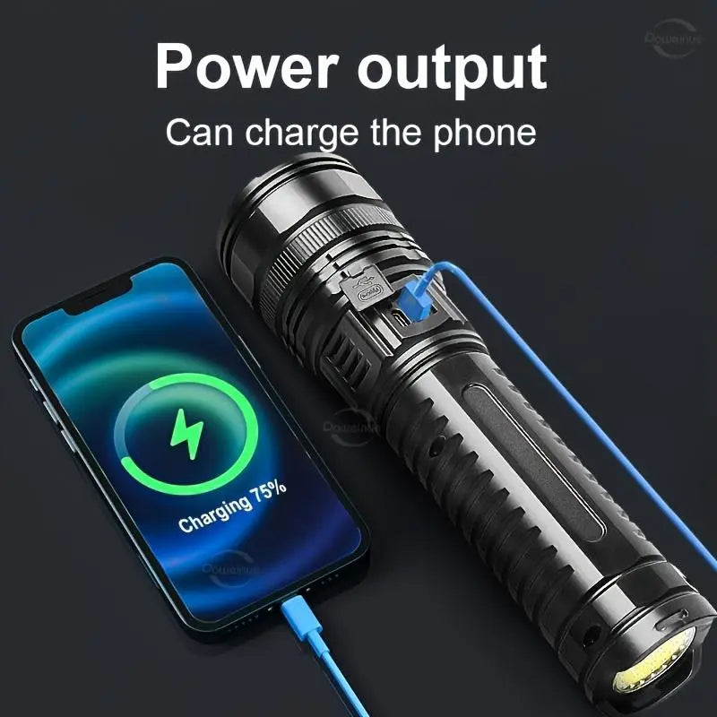 🔦🔦2-in-1 Portable Strong Flashlight Power Bank