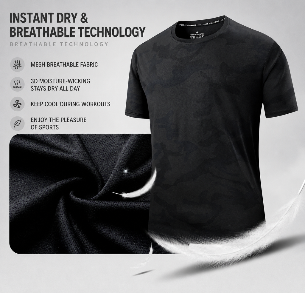 👕Men's Quick-Dry Workout T-Shirts