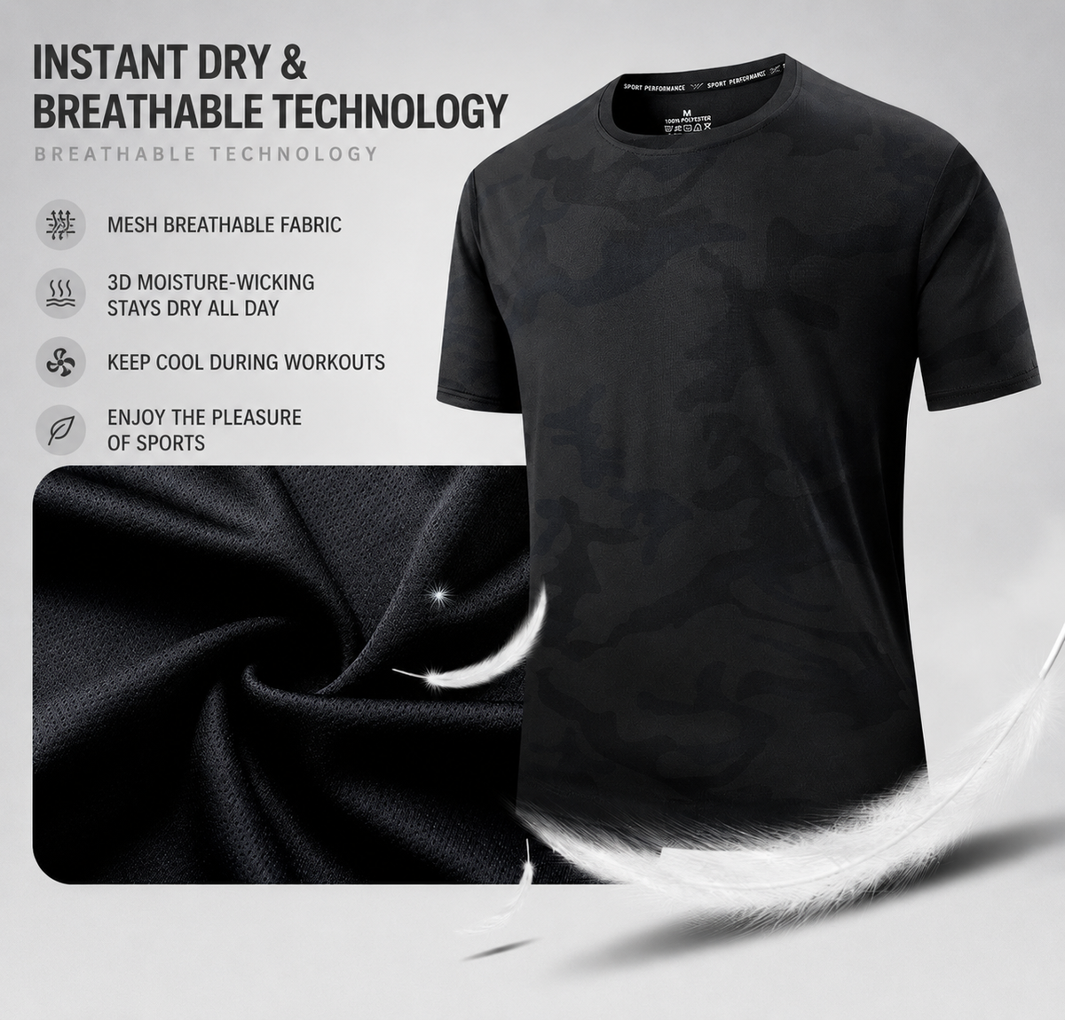👕Men's Quick-Dry Workout T-Shirts