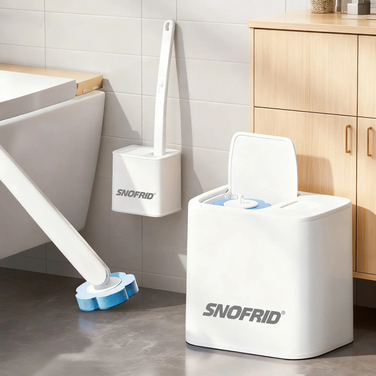 🚽✨ A Cleaner Way to Clean – The Disposable Toilet Brush System for a Fresher Bathroom 🧼🌿