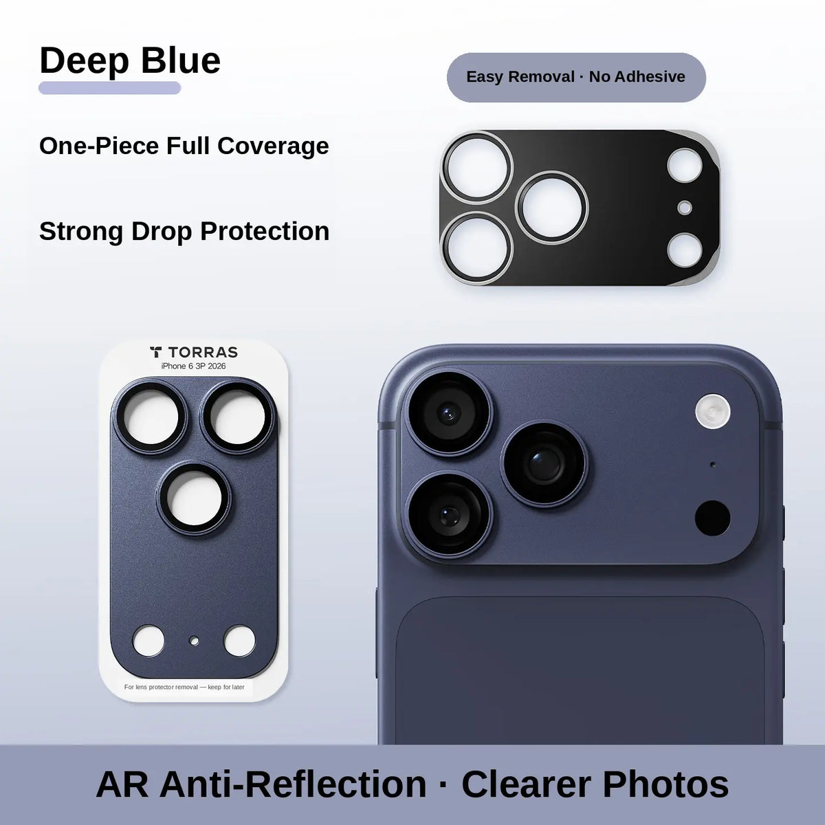 iPhone 18 Camera Lens Protector — Full-Coverage 9H+ Glass Protection