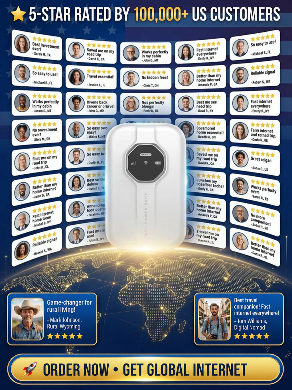 [Global Coverage] Boundless Portable Wi-Fi🛡️