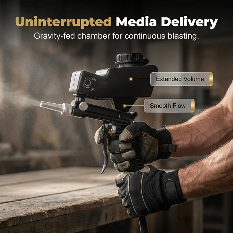 🔫⚙️ Handheld Pneumatic Sandblasting Gun ✨