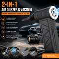 2-in-1 Cordless Air Duster & Vacuum – 130,000 RPM Rechargeable Turbo Blower