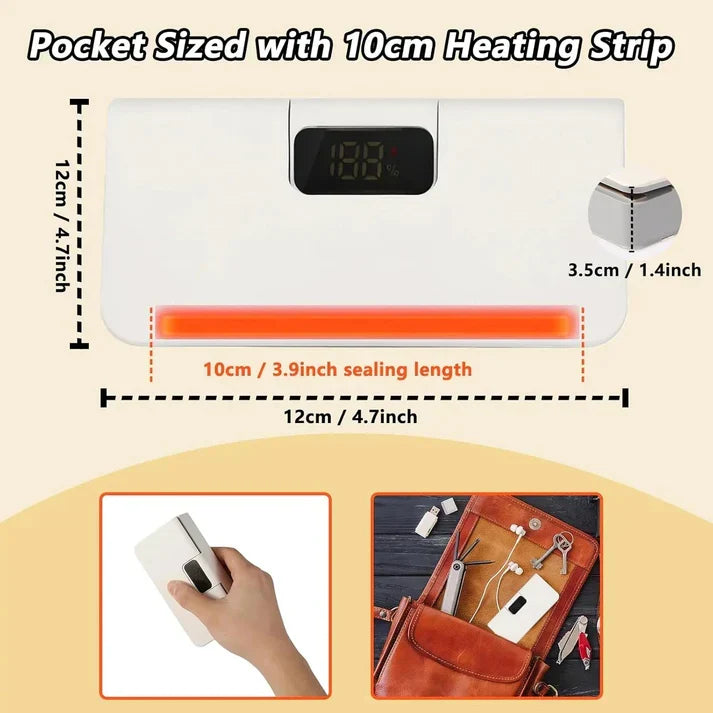 ⚡Last Day 49% OFF⚡Rechargeable 2-in-1 Mini Bag Sealer with Cutter