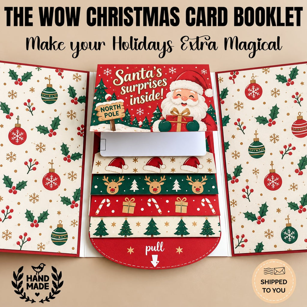 ⏰LAST DAY 50% OFF - 2026 New🎅🎁 Waterfall Christmas Gift Card Booklet 💳✨