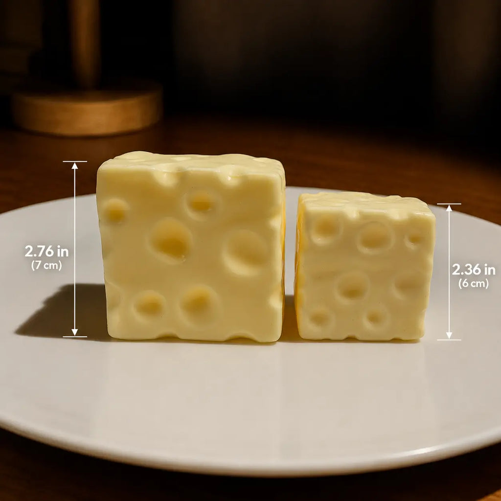 🧀🧀Squeeze the Stress Away – The Adorably Squishy Cheese Cube Fidget Toy