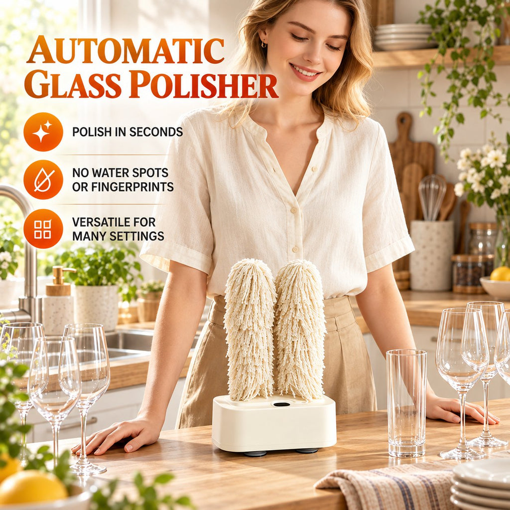 🍷✨ Wine Glass Polisher & Glassware Dryer 🧼