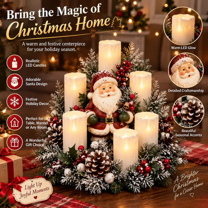 🎅🎄 Christmas Santa Table Centerpiece – Festive Winter Holiday Decor！！！✨✨