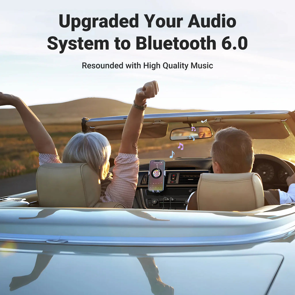 🚗🎵Upgrade Your Car Audio – Bluetooth 6.0 AUX Wireless Receiver with Hands-Free Calling