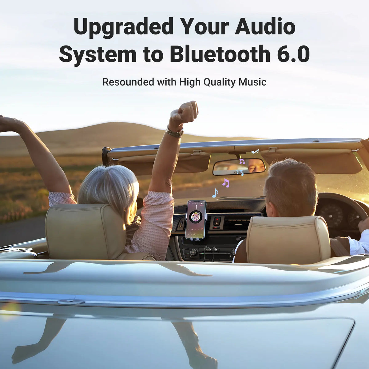 🚗🎵Upgrade Your Car Audio – Bluetooth 6.0 AUX Wireless Receiver with Hands-Free Calling