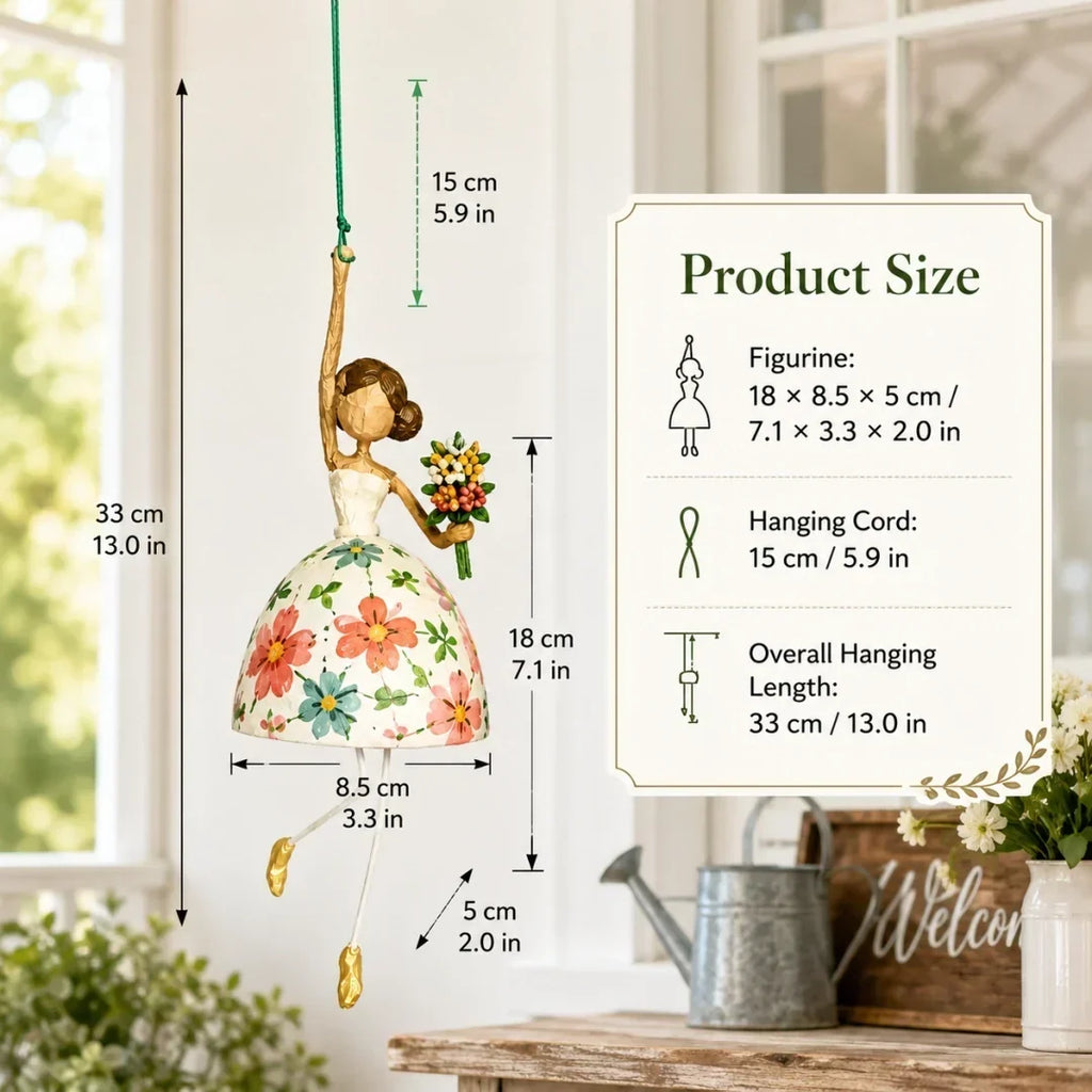 🌈Whimsical Dancing Lady Hanging Ornament
