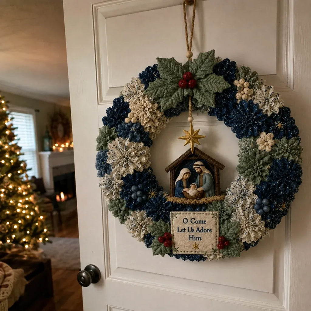 ✨ Make A Christmas Wreath You'll Be Proud To Display 🎄❤️ 3D Fabric Poke DIY Kit With Tutorial & Guide Included