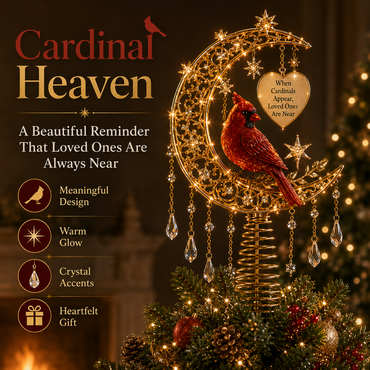🎄✨ Meaningful Christmas Tree Topper Collection – Lighted Holiday Keepsakes 🌟🎁