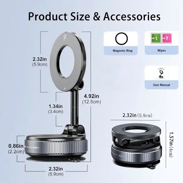 🌈🌈360 Rotatable Car Magnetic Phone Holder