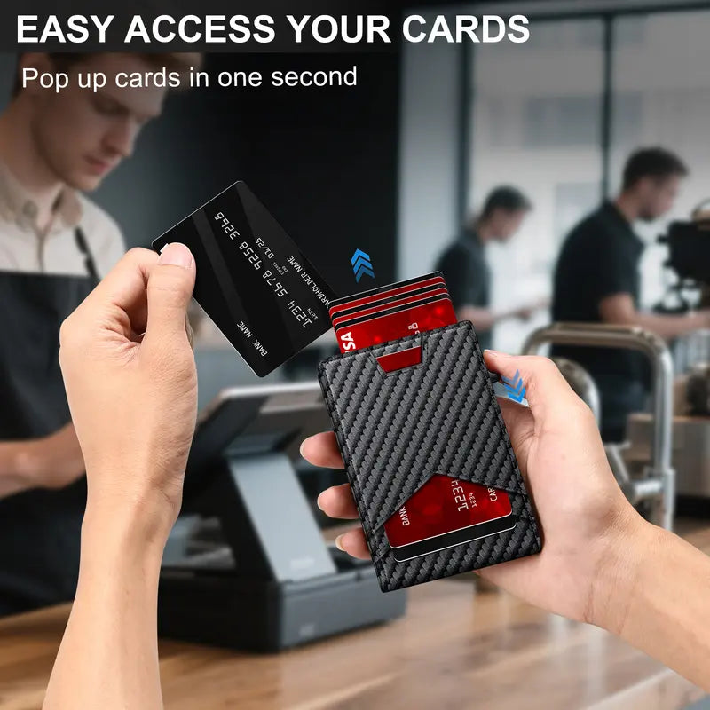 👔💳 Men's RFID Minimalist Bifold Wallet ✨