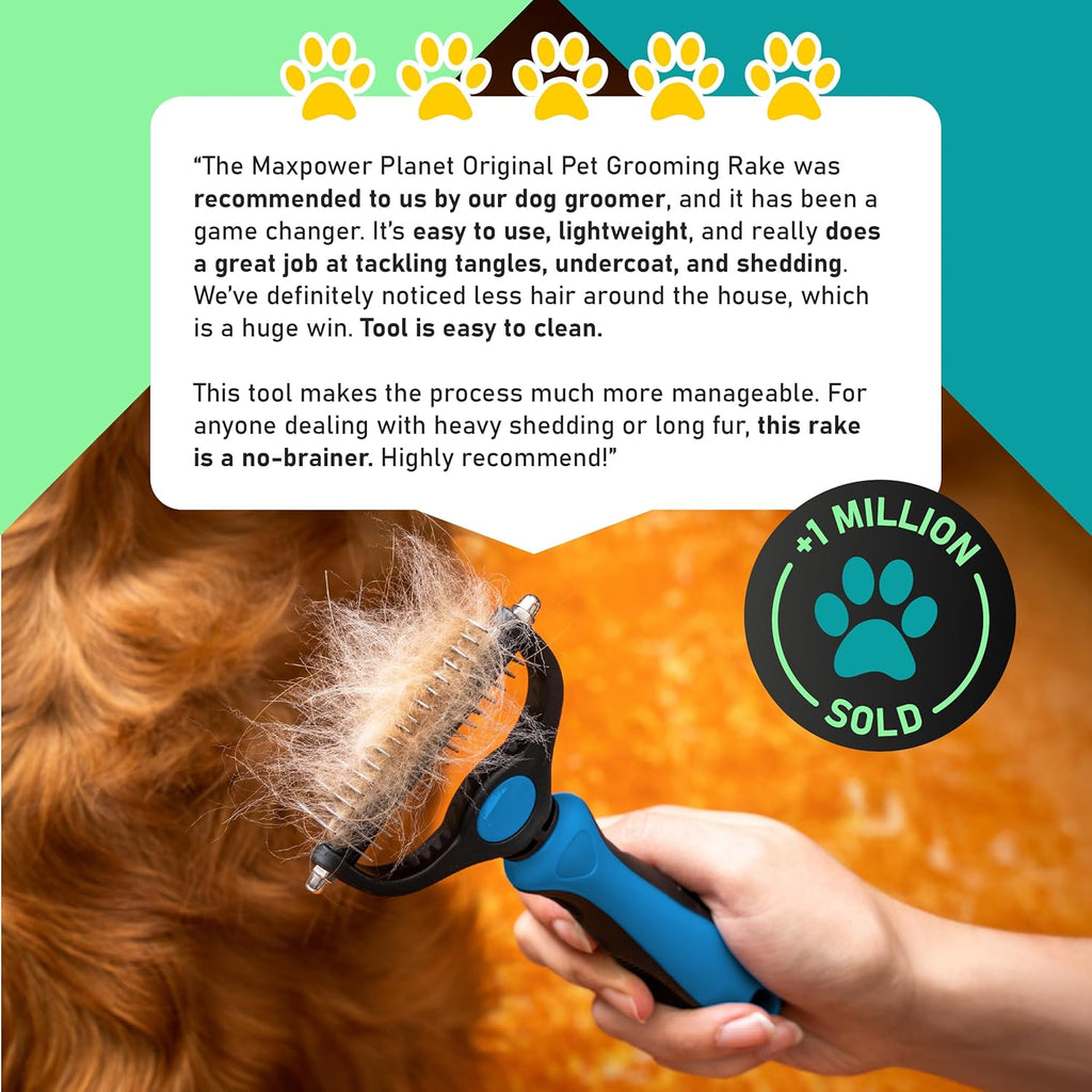 🐕LIMITED TIME 50% OFF!⏳🔥FurEase™ 2-in-1 Deshedding & Dematting Pet Brush