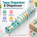 ✨ Multi-Roll Tape Dispenser – Washi Tape Organizer for Crafts, Journaling & Gift Wrapping