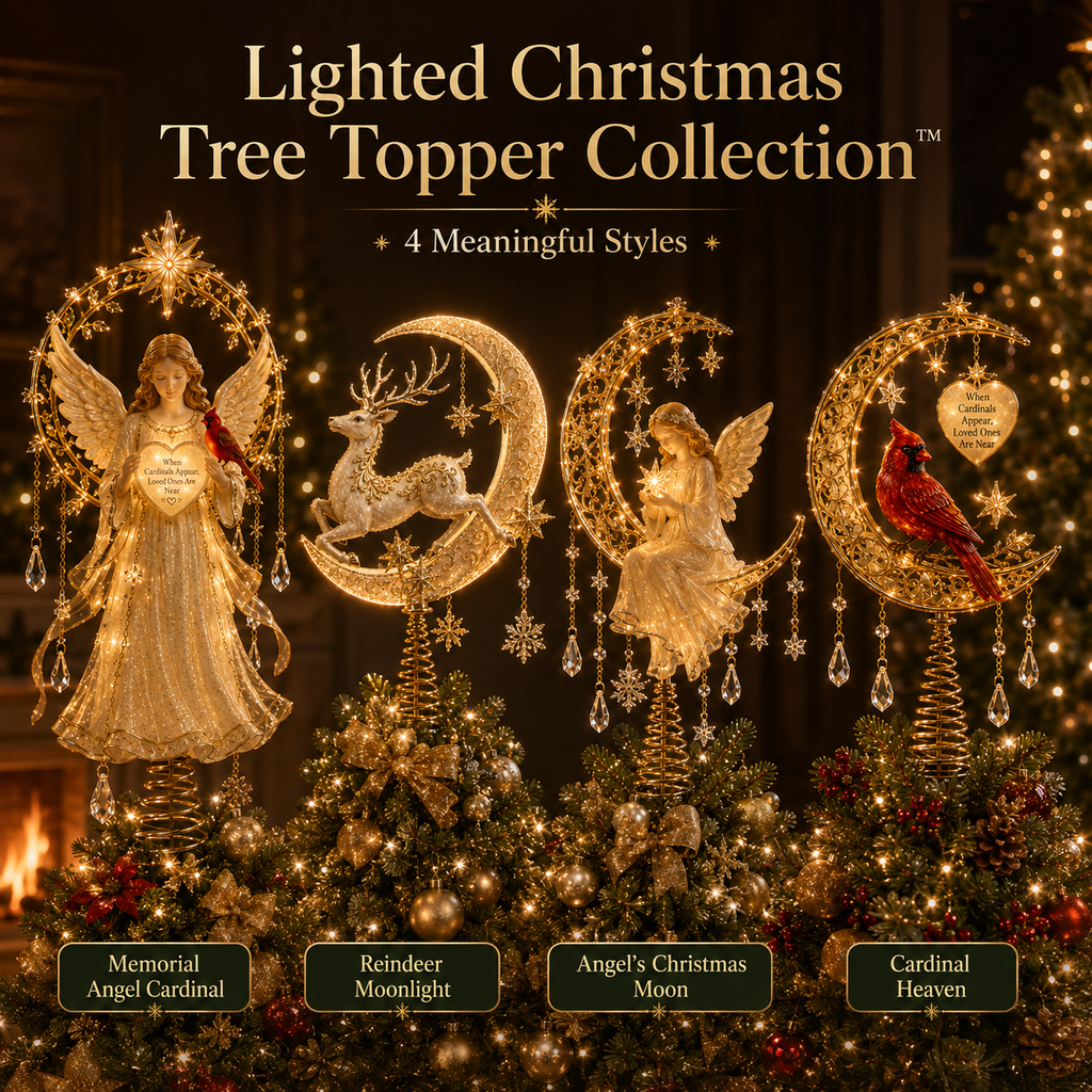 🎄✨ Meaningful Christmas Tree Topper Collection – Lighted Holiday Keepsakes 🌟🎁