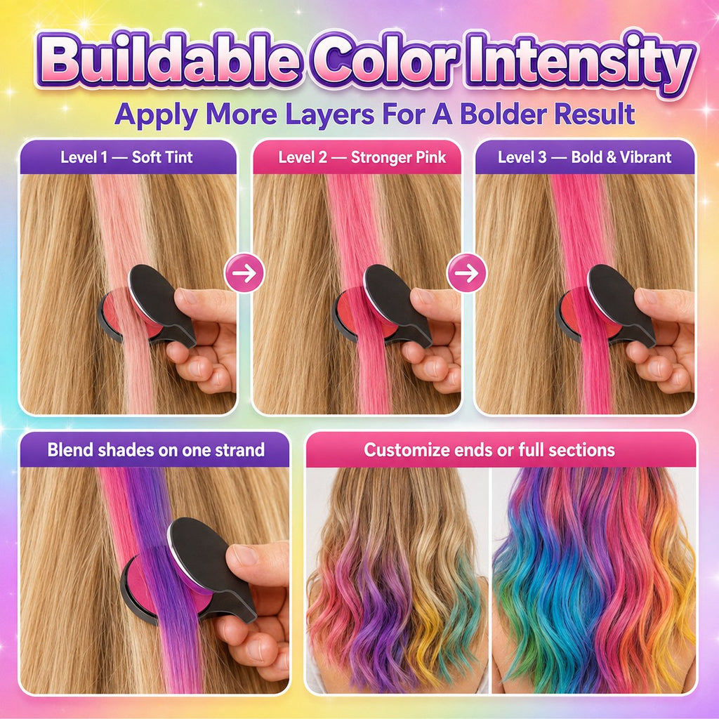 🌈🌈12-Color Temporary Hair Chalk Applicator Set