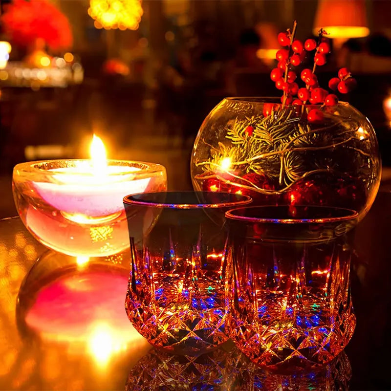 ✨✨Liquid Activated LED Light Up cups Crystal Drink Set