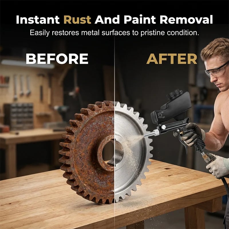 🔫⚙️ Handheld Pneumatic Sandblasting Gun ✨