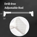 🪟✨ sohochic Adjustable Tension Curtain Rod – No-Drill Telescoping Design for Windows, Bathrooms & Closets 🏠