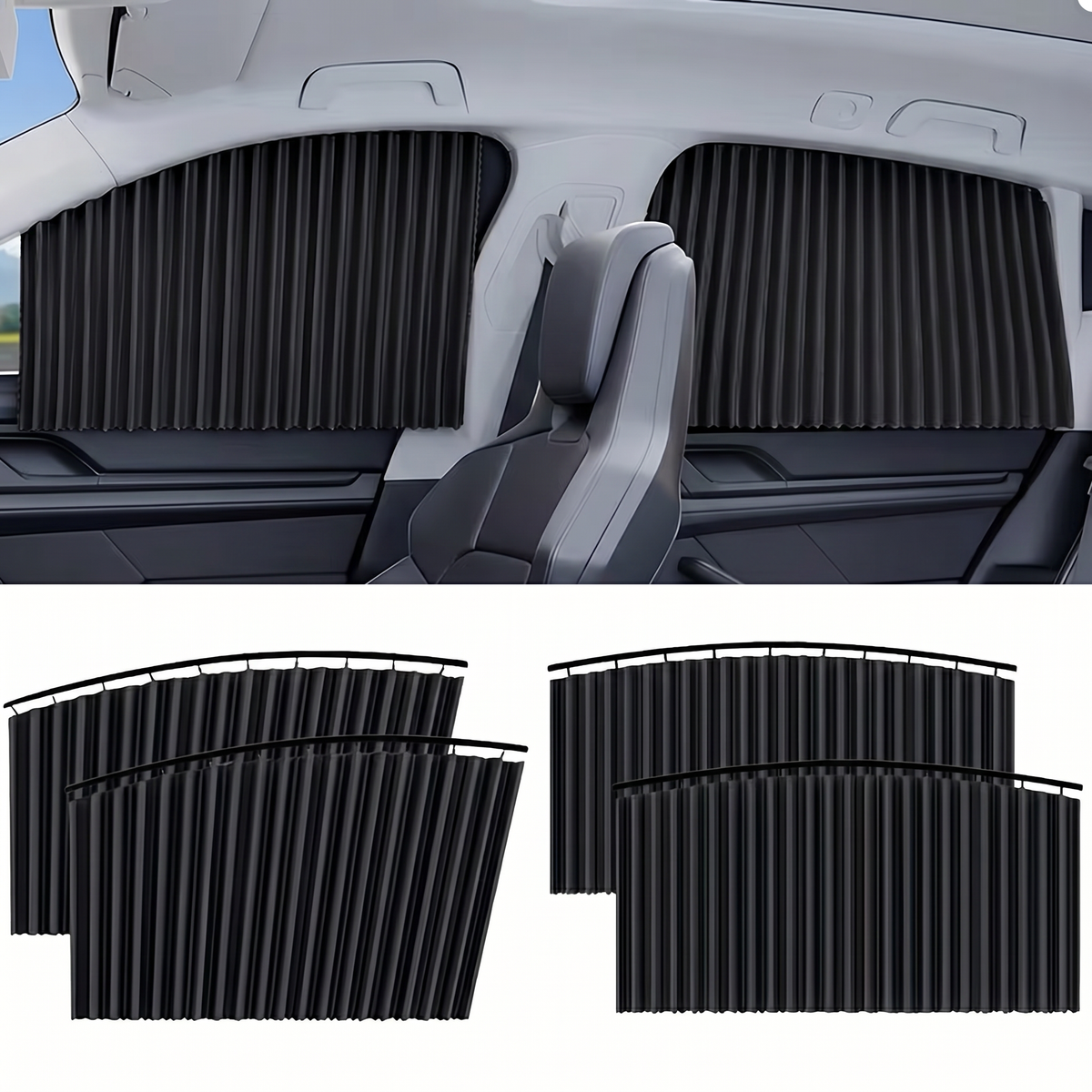 🔥Magnetic & Embedded Car Window Sunshade